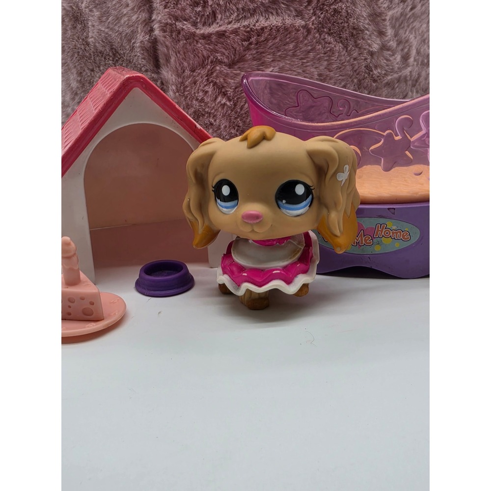 Littlest Pet Shop Golden Cocker Spaniel #1716 Dog Figure Dollhouse Accessories - Picture 2 of 16